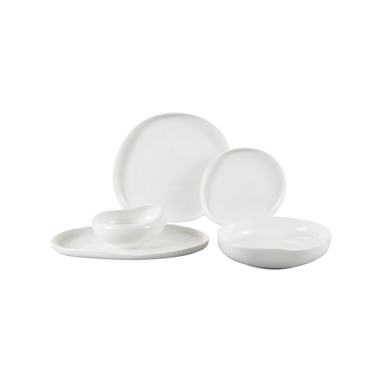 BRICARD BARLES TABLEWARE SET | WHITE 25-PIECE