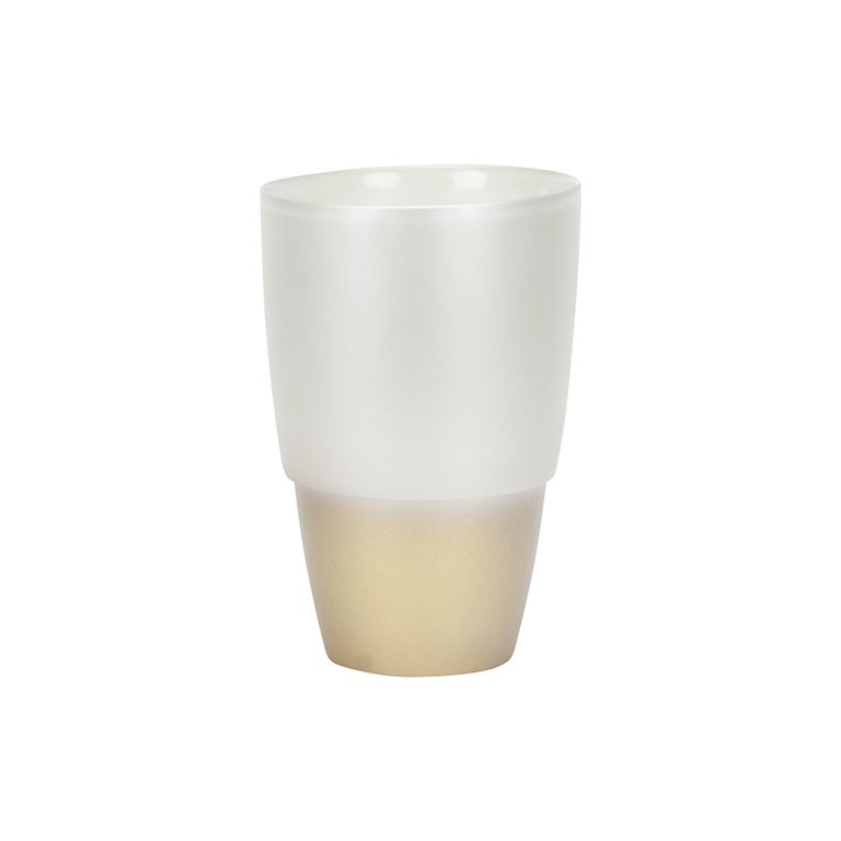 BRICARD EASY VASE L | WEISS - GOLD