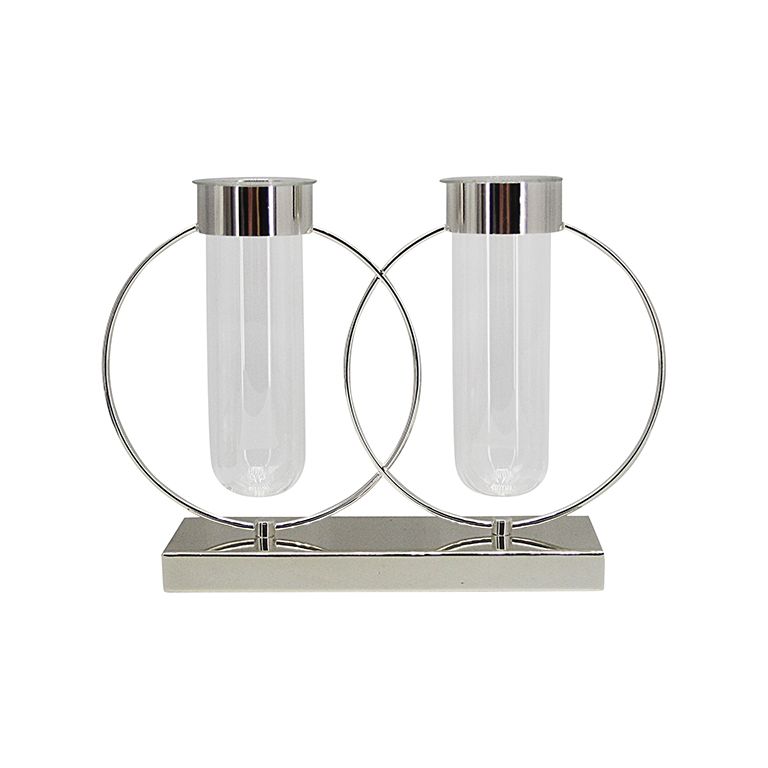 FUGURATO ELEGANCE CANDLE HOLDER 20S0027S-M | SILVER