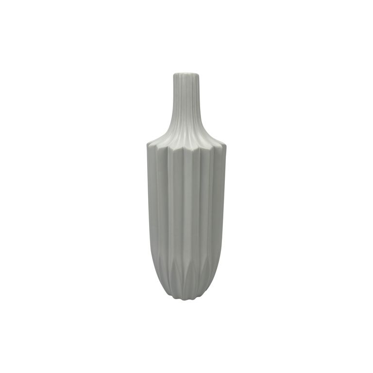 FUGURATO VASE 9283 | Ø17X49 CM WHITE