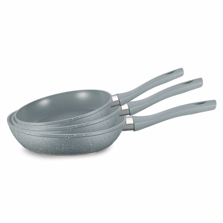 FERVEO NOVA BRATPFANNE SET GRAU-WEIß | Ø20/24/28 CM 3-TLG