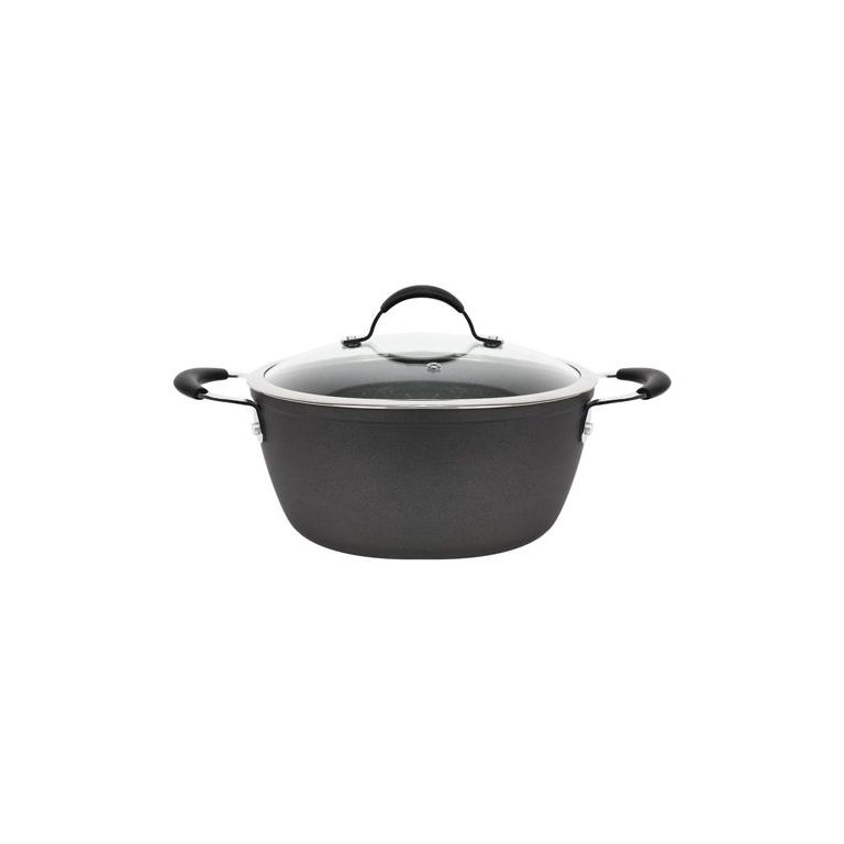 FERVEO DURA STOCK POT WITH GLASS LID 24CM