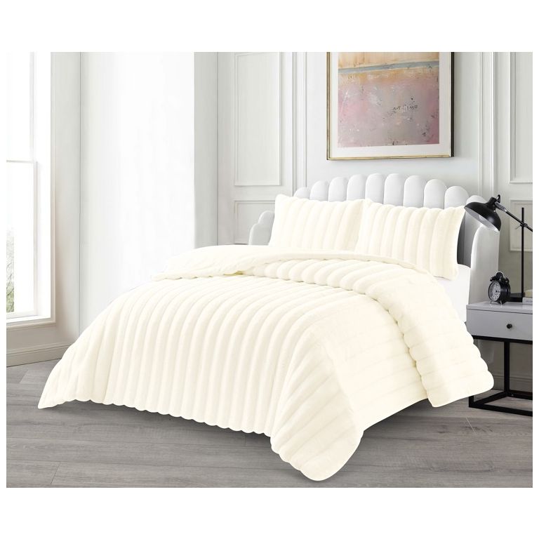 LAVELLA PERI TAGESDECKE SET | 235X250 CM CREME 3-TEILIG