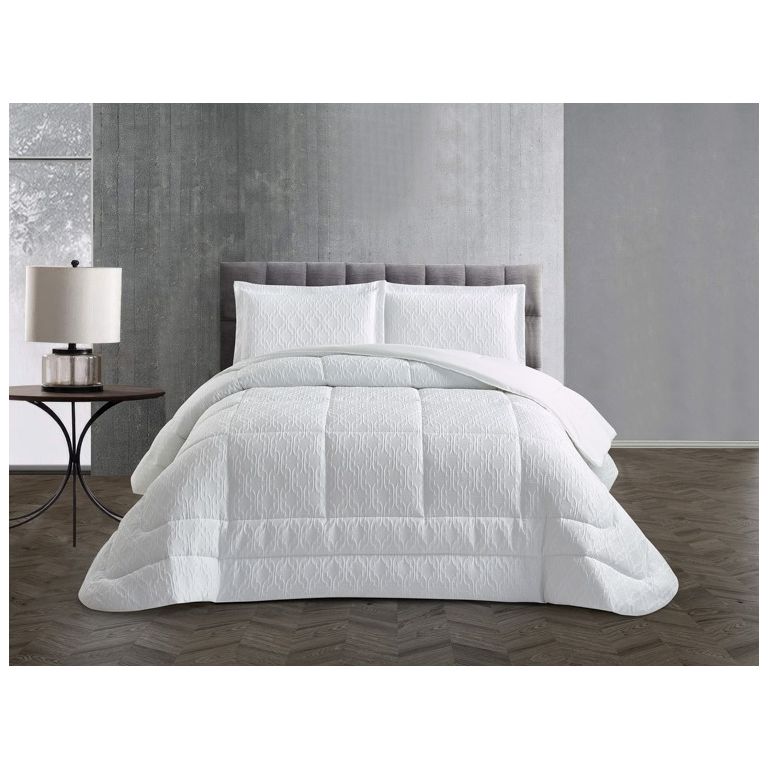 LAVELLA ERVA TAGESDECKE SET | 260X240 CM WEIß 3-TEILIG