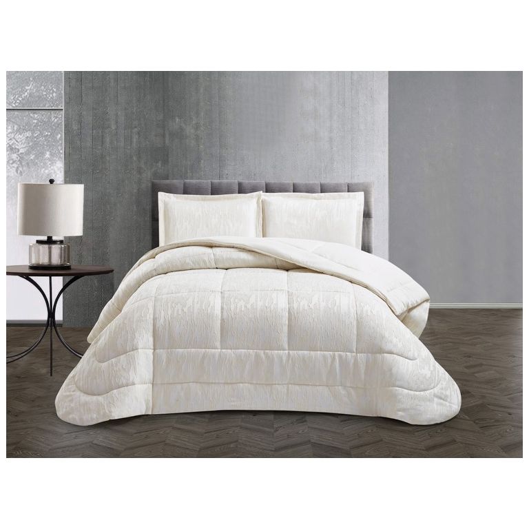 LAVELLA OLCAY TAGESDECKE SET | 260X240 CM WEIß 3-TEILIG
