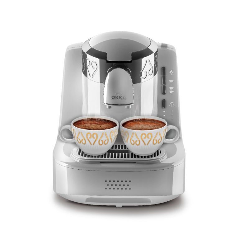 ARZUM OKKA TURKISCHE KAFFEEMASCHINE | WEIß-CHROM