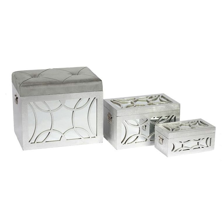 SEAT BOX SET 3-PIECE | SILVER