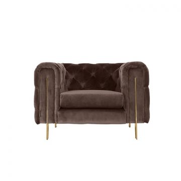 CAMPANIA FAUTEUIL GOUD | BRUIN STOF MJ11-82