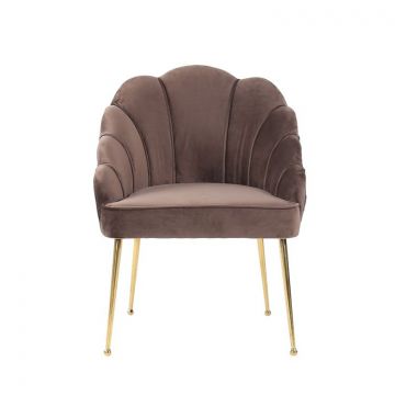 EMILLIA SESSEL GOLD | BRAUNES STOFF MJ11-82