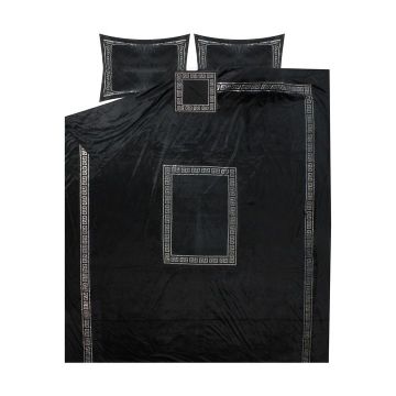 BELIZE BEDSPREI 250 x 260 CM 4-DELIG ZWART