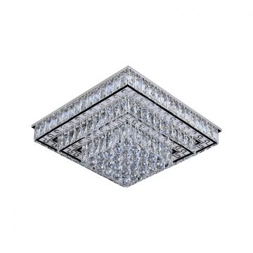 PLAFONDLAMP RIESA | CHROOM 50X50 CM
