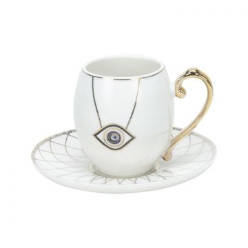 COFFEE SET CNR1124 | 12-PIECE WHITE - WHITE