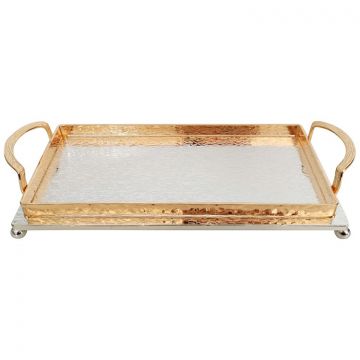 PRÄSENTIERBRETT CNR133 | 30X14 CM GOLD-SILBER