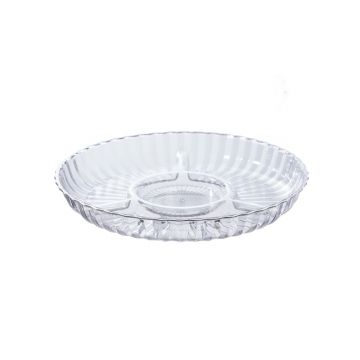 PLASTIC DISH CNR77 | Ø28 CM 4 COMPARTMENTS