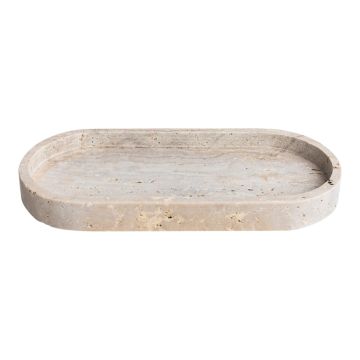 TRAVERTINE SCHALE CNR-002 | OVAL 12,5X24,5X2,8 CM