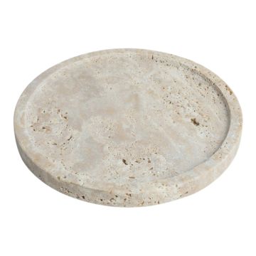 TRAVERTINE TELLER CNR-008 | Ø20,0X1,8 CM