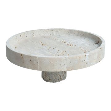 TRAVERTINE GEBÄCKTELLER CNR-018 | Ø30,0X9,5 CM