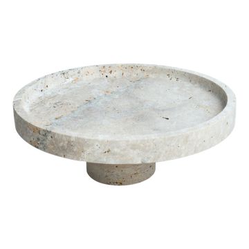 TRAVERTINE GEBÄCKTELLER CNR-019 | Ø24,5X9,5 CM