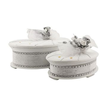 NISANSET DIAMANT 1 OVAAL SILVER