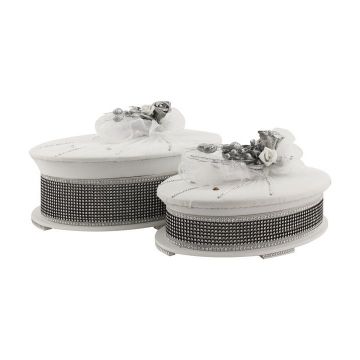 NISANSET DIAMANT 3 OVAAL SILVER