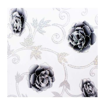 PVC 2,2MM TRANSPARENT | PRINTED SILVER GUL