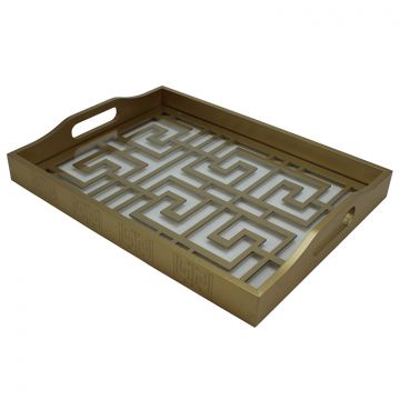 SERVING TRAY LAKE MIX | GOLD