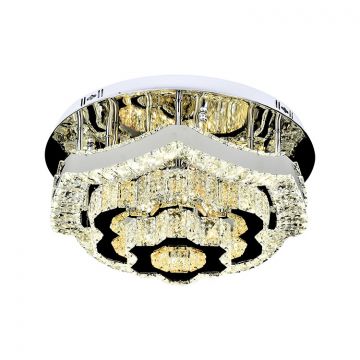 PLAFONDLAMP BURG | CHROOM Ø60 CM
