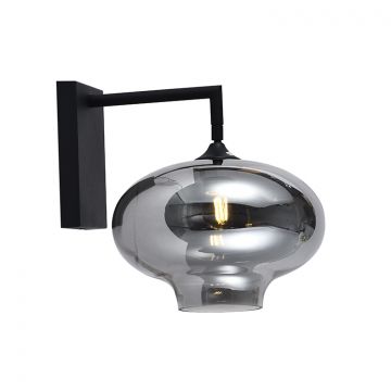 WANDLAMP GOTHA | ZWART 27X37 CM