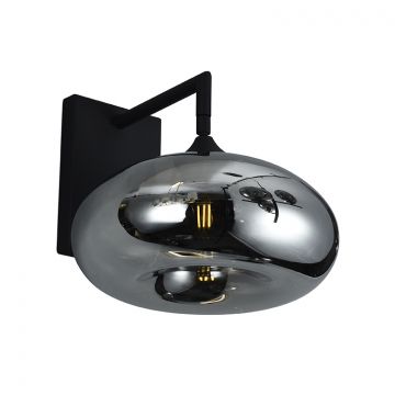 WANDLAMP NORDEN | ZWART 26X36 CM
