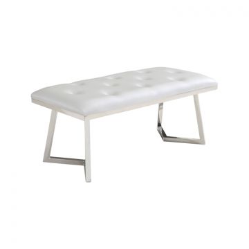 BARI RÉCAMIERE | 110X50X47 CM WEISS PU H1106-2
