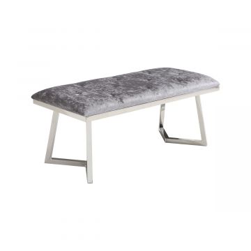 BARI RÉCAMIERE | 110X50X47 CM SILBER STOFF A41-4