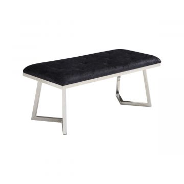 BARI RÉCAMIERE | 110X50X47 CM SCHWARZ STOFF A41-23