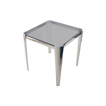 PRATO BIJZETTAFEL 60*60*60CM GRIJS