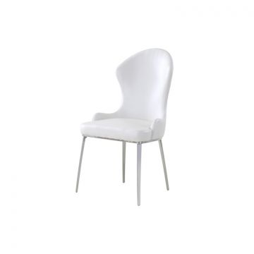 MODENA EETKAMERSTOEL 52*58*98CM WIT PU H1106-2