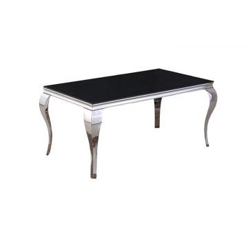 MILANO EETTAFEL 160*90*76CM ZWART