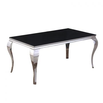 MILANO EETTAFEL 180*90*76CM ZWART