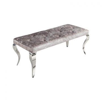 MILANO LONGCHAIR | 110X50X47 CM SILVER FABRIC A41-4