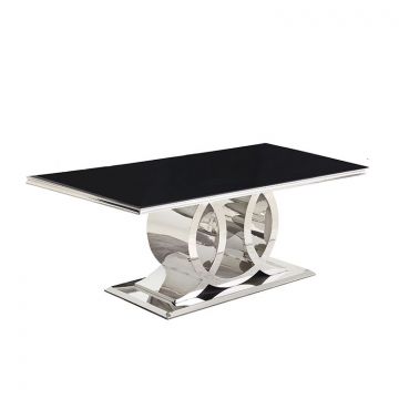 NAPOLI EETTAFEL | 180X90X76 CM ZWART
