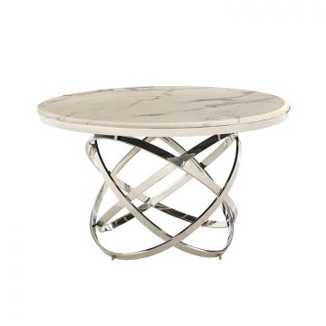 TRENTO EETTAFEL | Ø130X76 CM MARMER 757