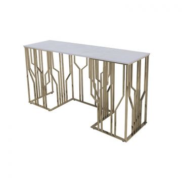 TARANTO SIDE TABLE GOLD | 150X45X80 CM MARBLE 928