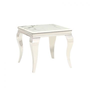 MILANO BIJZETTAFEL | 60X60X55 CM MARMER 757-1