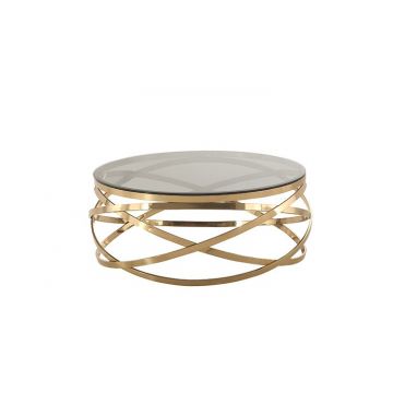 TRENTO SALONTAFEL GOUD 100*42CM GRIJS