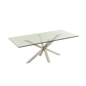TERNI SALONTAFEL 130*70*42CM TRANSPARANT