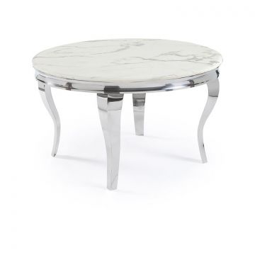 REGGIO EETTAFEL | Ø130X76 CM MARMER 757