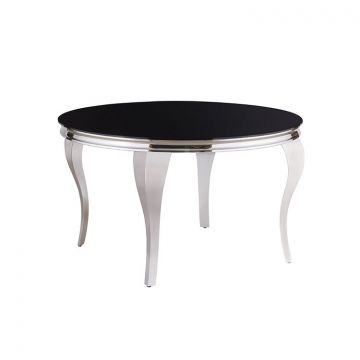 MILANO EETTAFEL | Ø130X76 CM ZWART