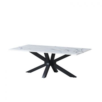 TERNI COFFEE TABLE MATT BLACK | 130X70X42 CM MARBLE 757-1