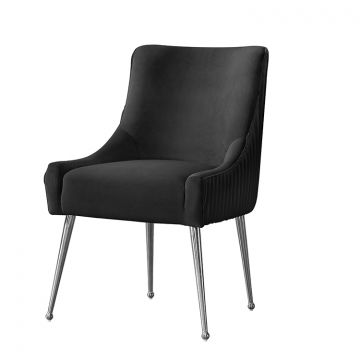ARONA EETKAMERSTOEL | ZWART STOF MJ11-111