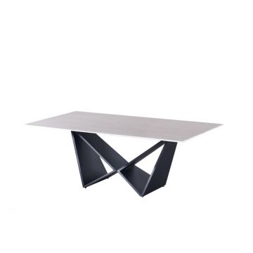 CENTO COUCHTISCH MAT SCHWARZ | 130X70X42 CM MARMOR 576-1