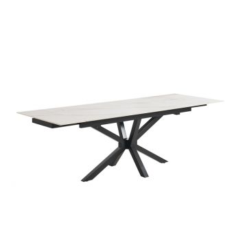 TERNI EETTAFEL MAT ZWART | 180/240X90X76 CM KERAMIEK SW001