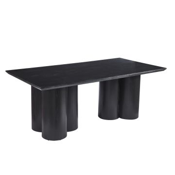 ENNA EETTAFEL ZWART | 200X100X75 CM ZWART